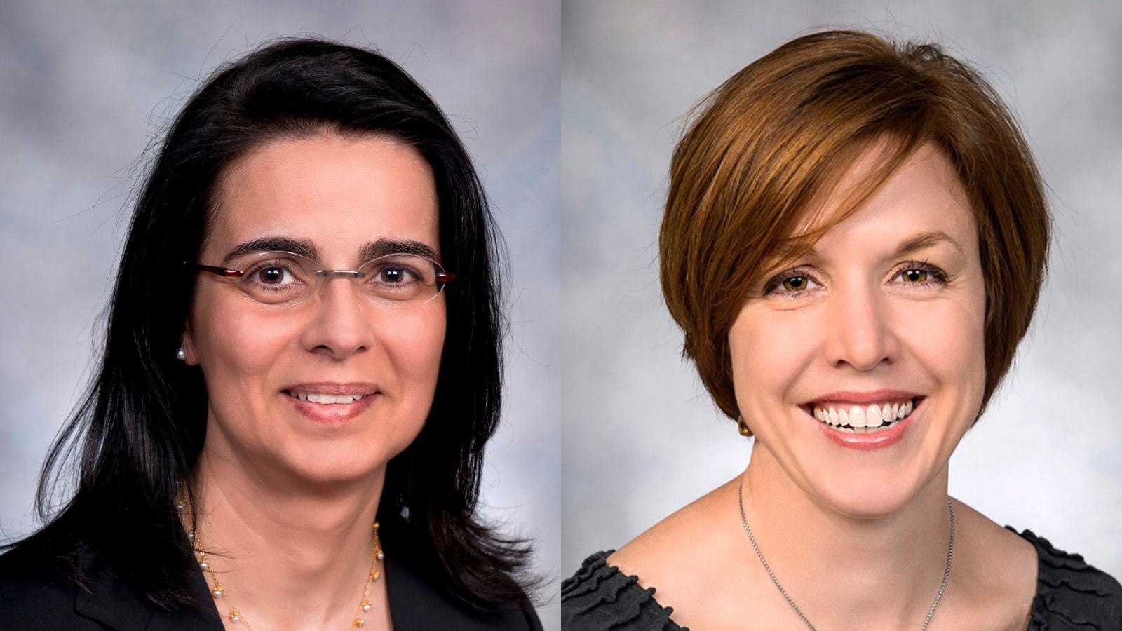 Headshots of Lydia Kavraki and Marcia O'Malley